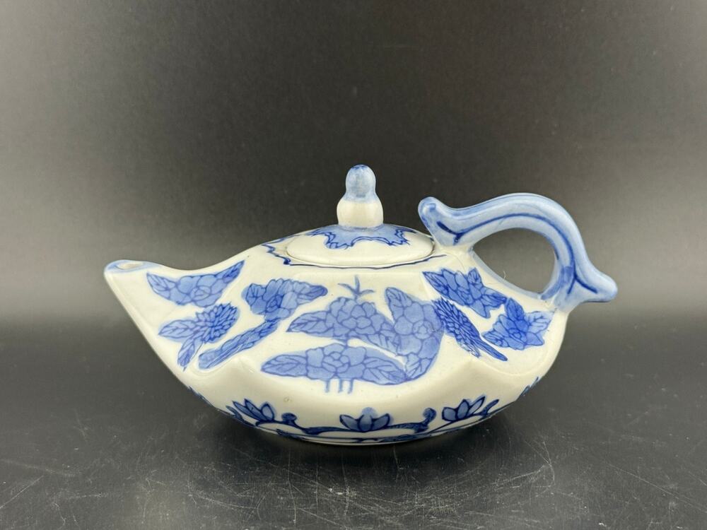 VTG Miniature Hexagon Shaped Teapot